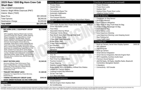 Another view of 2025 Ram 1500 Big Horn/Lone Star for sale in Lexington, NC at Jerry Hunt Supercenter - Lexington