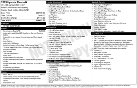 Another view of 2023 Hyundai Elantra N for sale in Lexington, NC at Jerry Hunt Supercenter - Lexington