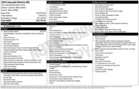 Another view of 2024 Hyundai Elantra SEL for sale in Lexington, NC at Jerry Hunt Supercenter - Lexington