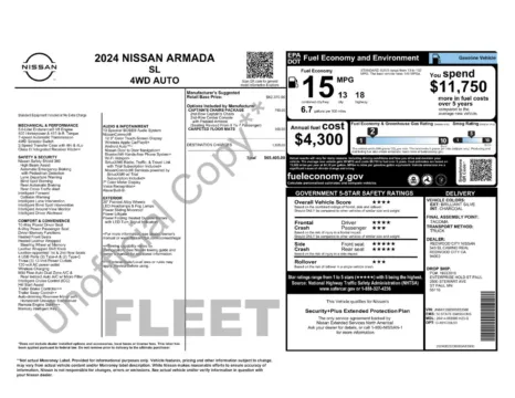 Another view of 2024 Nissan Armada SL for sale in Lexington, NC at Jerry Hunt Supercenter - Lexington