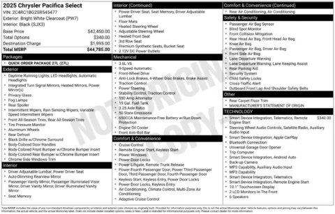 More photos of 2025 Chrysler Pacifica Select at Jerry Hunt Supercenter - Lexington, NC