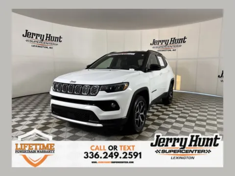 White 2025 Jeep Compass Limited for sale in Lexington, NC