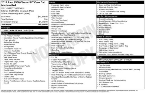 Another view of 2019 Ram 1500 Classic SLT for sale in Lexington, NC at Jerry Hunt Supercenter - Lexington