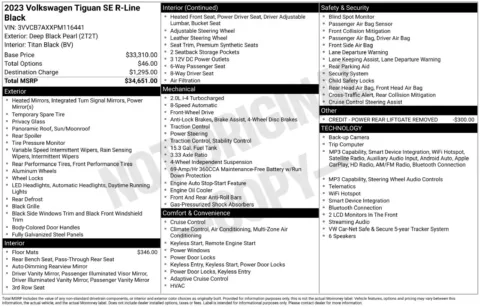 More photos of 2023 Volkswagen Tiguan 2.0T SE R-Line Black at Jerry Hunt Supercenter - Lexington, NC