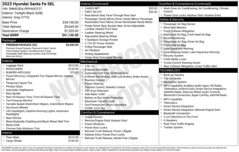 More photos of 2023 Hyundai Santa Fe SEL at Jerry Hunt Supercenter - Lexington, NC
