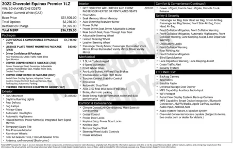 Another view of 2022 Chevrolet Equinox Premier for sale in Lexington, NC at Jerry Hunt Supercenter - Lexington