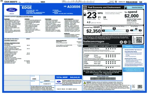 Another view of 2024 Ford Edge SEL for sale in Lexington, NC at Jerry Hunt Supercenter - Lexington