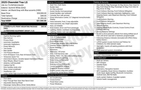 Another view of 2025 Chevrolet Trax LS for sale in Lexington, NC at Jerry Hunt Supercenter - Lexington