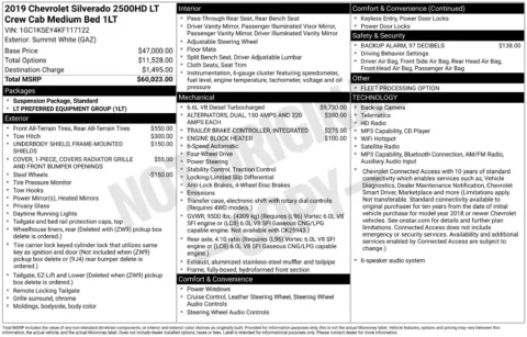 Another view of 2019 Chevrolet Silverado 2500 HD LT for sale in Lexington, NC at Jerry Hunt Supercenter - Lexington