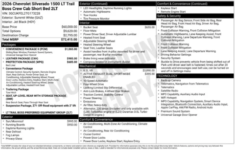 More photos of 2026 Chevrolet Silverado 1500 LT Trail Boss at Jerry Hunt Supercenter - Lexington, NC