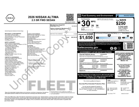 More photos of 2026 Nissan Altima 2.5 SR at Jerry Hunt Supercenter - Lexington, NC