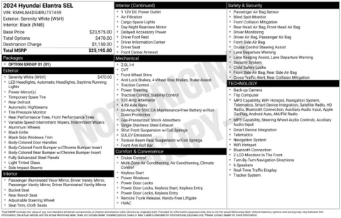 Another view of 2024 Hyundai Elantra SEL for sale in Lexington, NC at Jerry Hunt Supercenter - Lexington