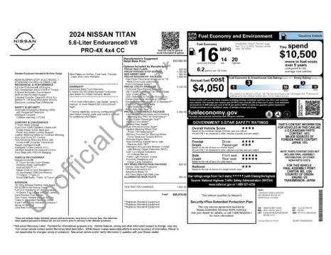 Another view of 2024 Nissan Titan PRO-4X for sale in Lexington, NC at Jerry Hunt Supercenter - Lexington