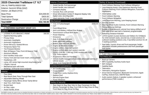 Another view of 2025 Chevrolet TrailBlazer LT for sale in Lexington, NC at Jerry Hunt Supercenter - Lexington