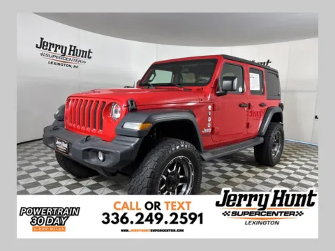 Red 2018 Jeep Wrangler Unlimited Sport S for sale in Lexington, NC