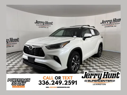 White 2021 Toyota Highlander XLE for sale in Lexington, NC
