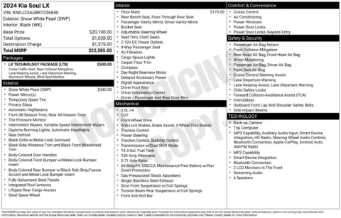 Another view of 2024 Kia Soul LX for sale in Lexington, NC at Jerry Hunt Supercenter - Lexington