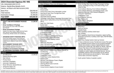 More photos of 2024 Chevrolet Equinox RS at Jerry Hunt Supercenter - Lexington, NC