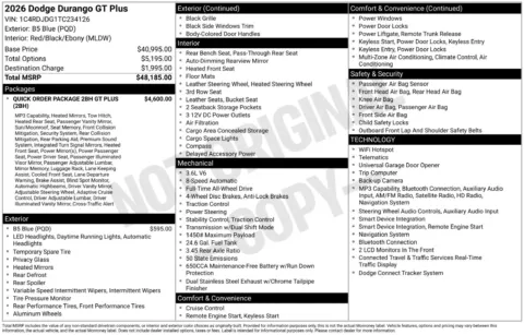 More photos of 2026 Dodge Durango GT Plus at Jerry Hunt Supercenter - Lexington, NC