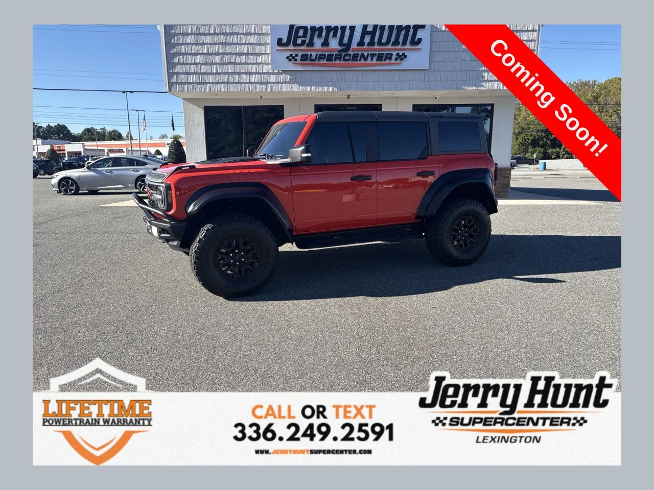 Orange 2023 Ford Bronco Raptor for sale in Lexington, NC