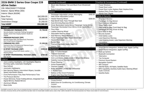 Another view of 2026 BMW 2 Series 228 Gran Coupe for sale in Lexington, NC at Jerry Hunt Supercenter - Lexington