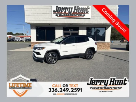White 2022 Jeep Compass Limited for sale in Lexington, NC