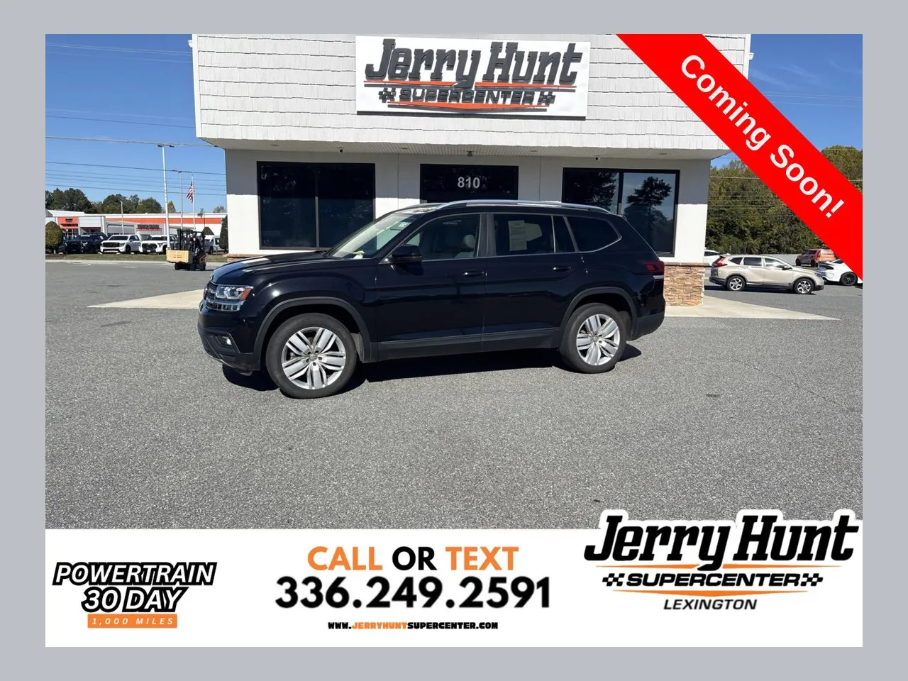 Black 2019 Volkswagen Atlas 3.6L V6 SE for sale in Lexington, NC