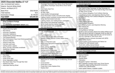 Another view of 2025 Chevrolet Malibu LT for sale in Lexington, NC at Jerry Hunt Supercenter - Lexington