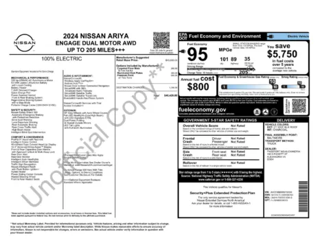 Another view of 2024 Nissan Ariya ENGAGE e-4ORCE for sale in Lexington, NC at Jerry Hunt Supercenter - Lexington