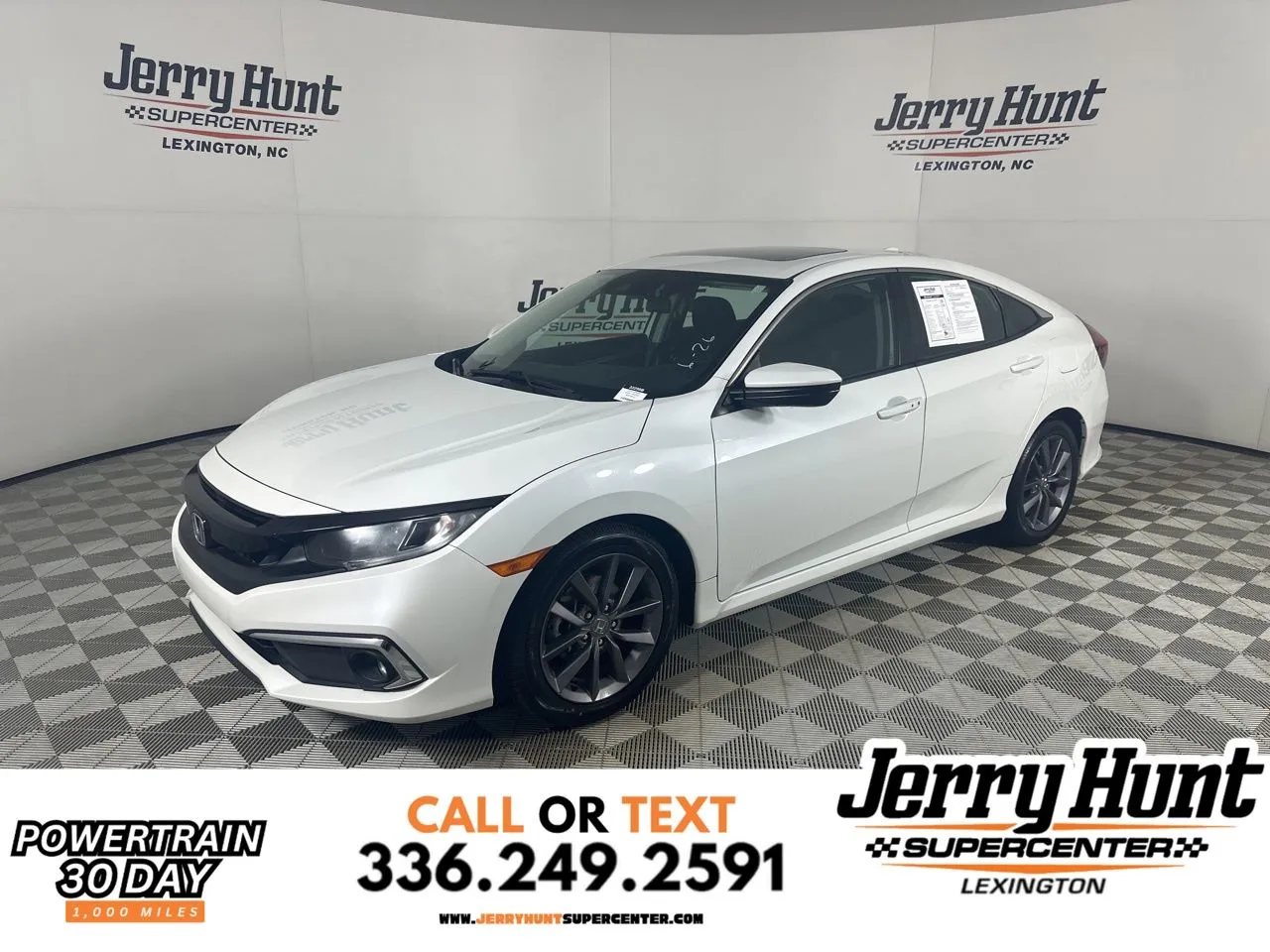 White 2019 Honda Civic EX for sale in Lexington, NC