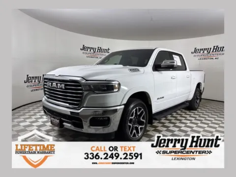 White 2025 Ram 1500 Laramie for sale in Lexington, NC