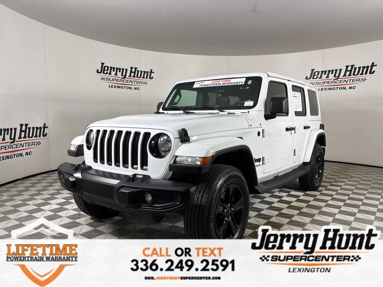 White 2021 Jeep Wrangler Unlimited Sahara Altitude for sale in Lexington, NC