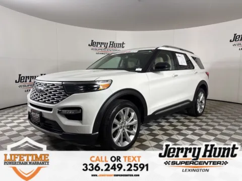 White 2022 Ford Explorer Platinum for sale in Lexington, NC