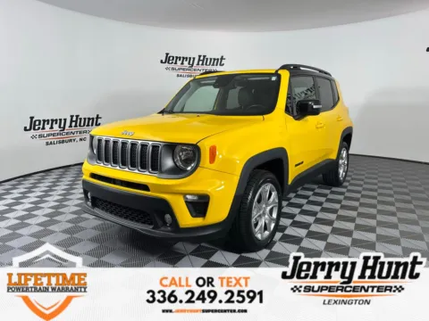 Yellow 2023 Jeep Renegade Limited for sale in Lexington, NC