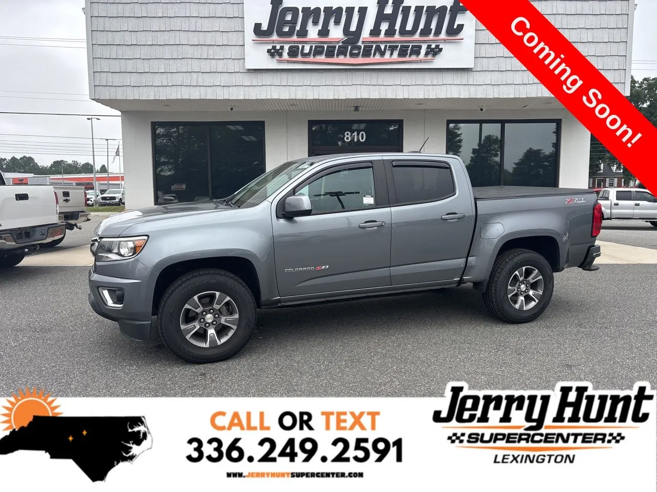 Gray 2018 Chevrolet Colorado Z71 for sale in Lexington, NC