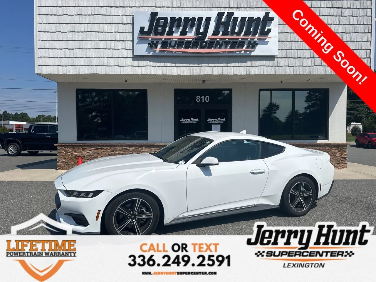 White 2024 Ford Mustang EcoBoost Premium for sale in Lexington, NC