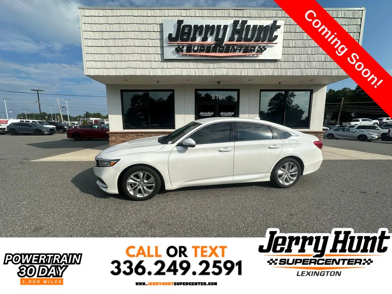 White 2019 Honda Accord LX for sale in Lexington, NC