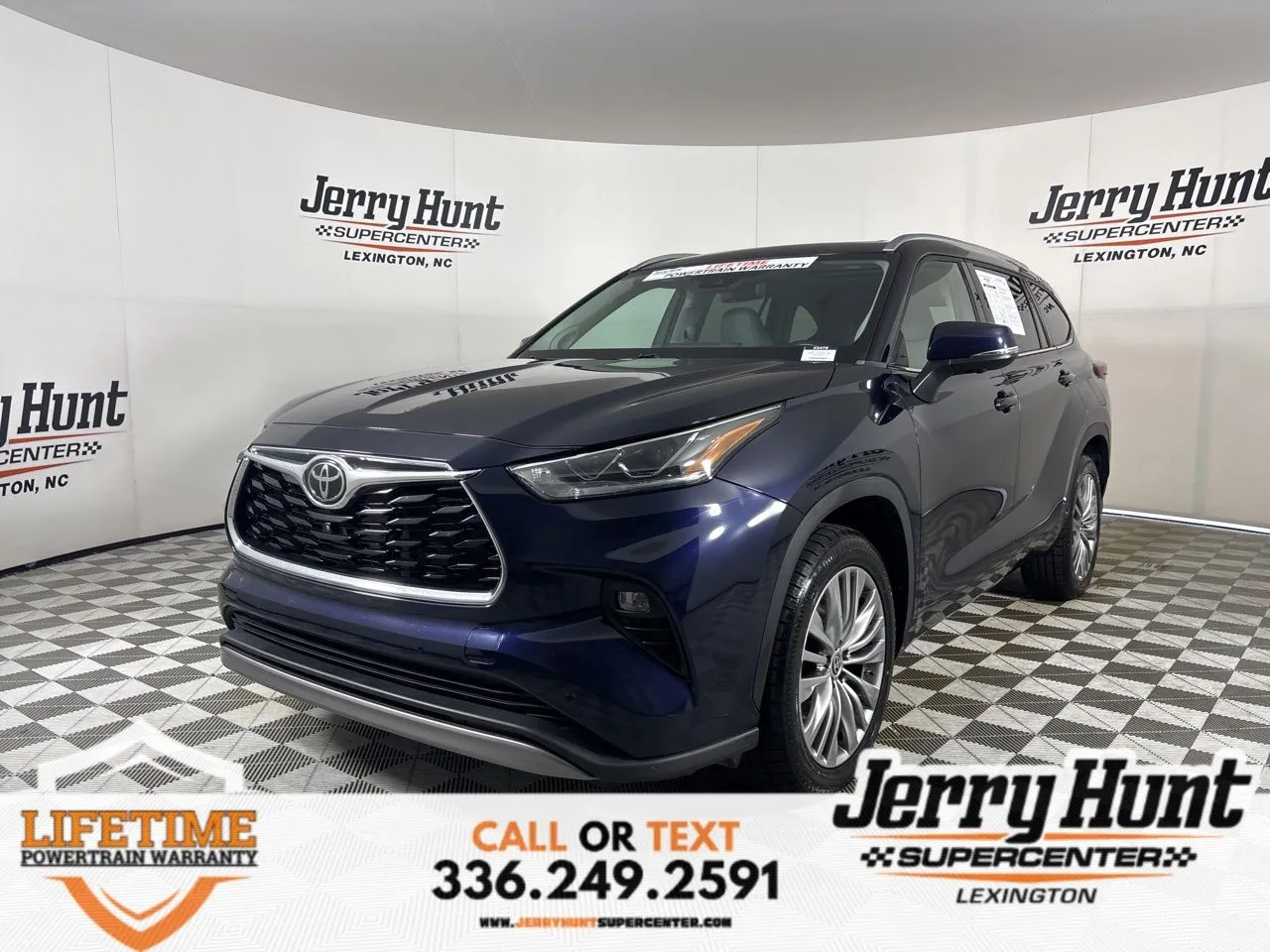 Blue 2023 Toyota Highlander Platinum for sale in Lexington, NC