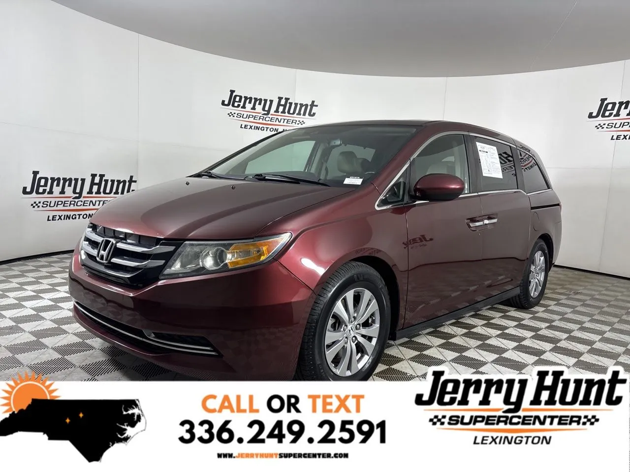 Red 2017 Honda Odyssey EX-L for sale in Lexington, NC