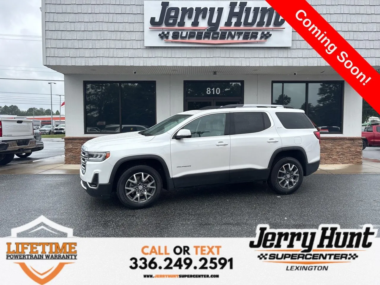 White 2023 GMC Acadia SLT for sale in Lexington, NC