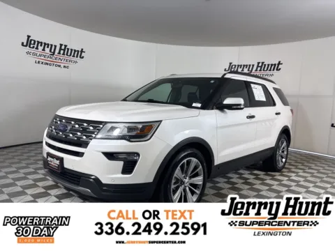 White 2018 Ford Explorer Limited for sale in Lexington, NC