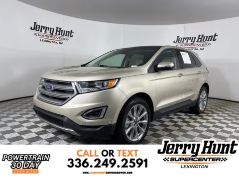 White 2017 Ford Edge Titanium for sale in Lexington, NC
