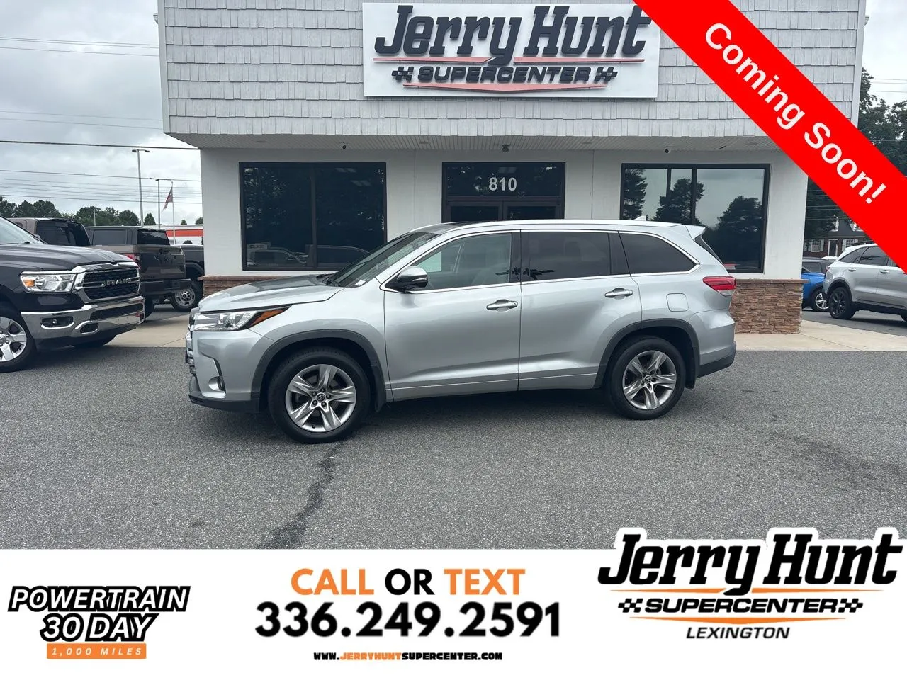 Silver 2019 Toyota Highlander Limited for sale in Lexington, NC
