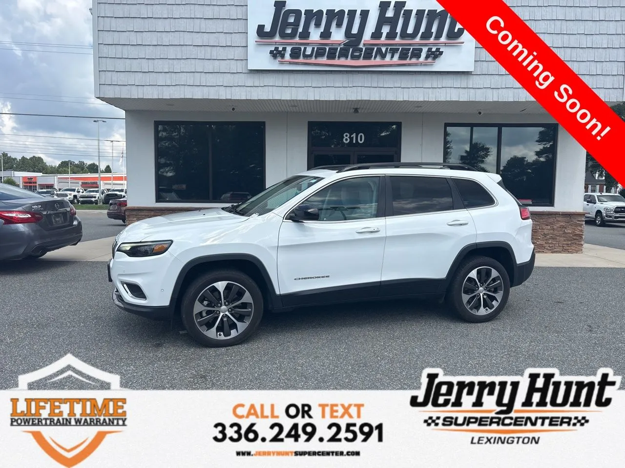 White 2022 Jeep Cherokee Limited for sale in Lexington, NC