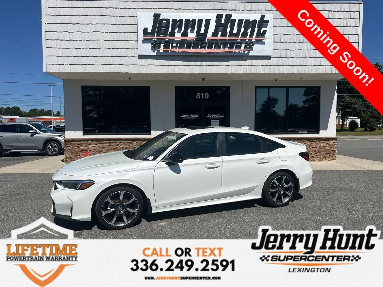 White 2025 Honda Civic Hybrid Sport for sale in Lexington, NC
