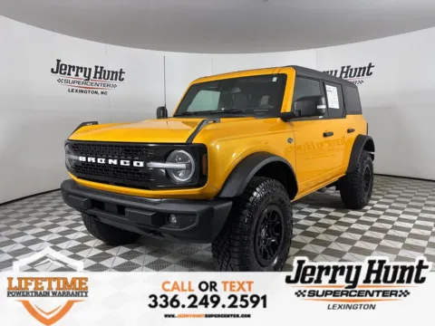 Orange 2022 Ford Bronco Wildtrak for sale in Lexington, NC