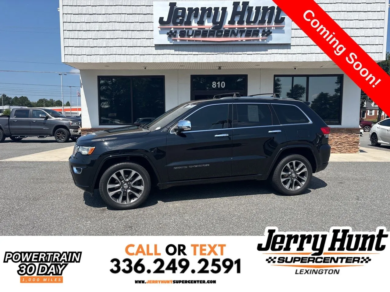 Black 2018 Jeep Grand Cherokee Overland for sale in Lexington, NC