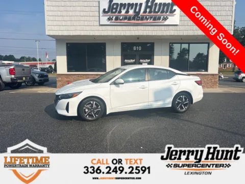 White 2025 Nissan Sentra SV for sale in Lexington, NC