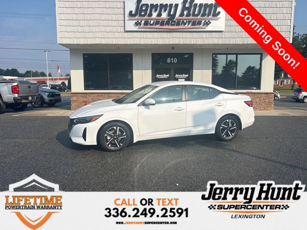 White 2025 Nissan Sentra SV for sale in Lexington, NC
