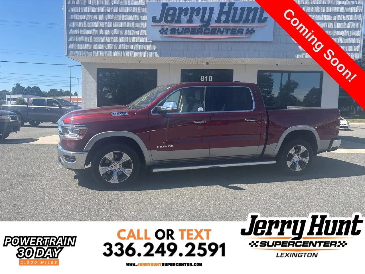 Red 2019 Ram 1500 Laramie for sale in Lexington, NC